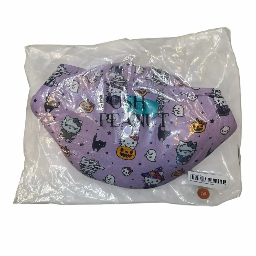 Posh Peanut Hello Kitty Monsters Halloween Trick or Treat Basket NWT Reversible